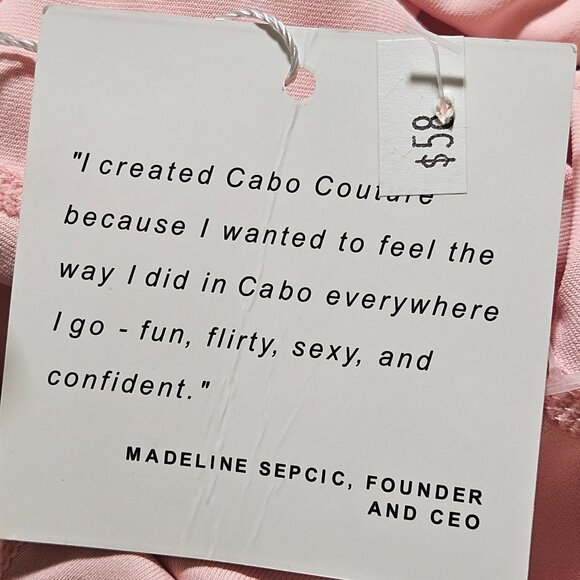 Cabo Couture Women Ruffle Sports Bra Leggings Pink Set S/M Coquette Athflow Y2K - Picture 4 of 12